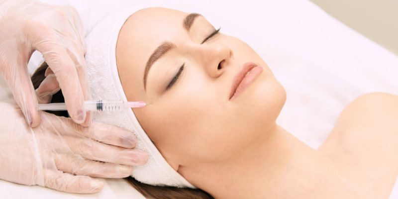 تزریق بوتاکس در ناحیه پیشانی