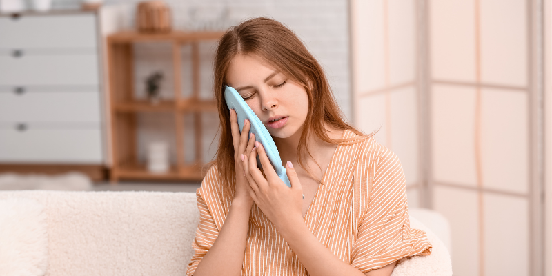 کمپرس آب سرد برای آفتاب سوختگی